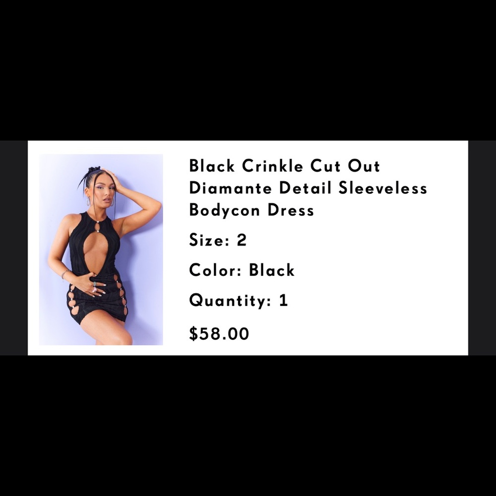PLT Cut out dress brand new